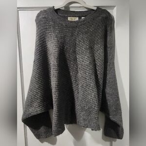 RD Style Charcoal Ribbed Knit Sweater